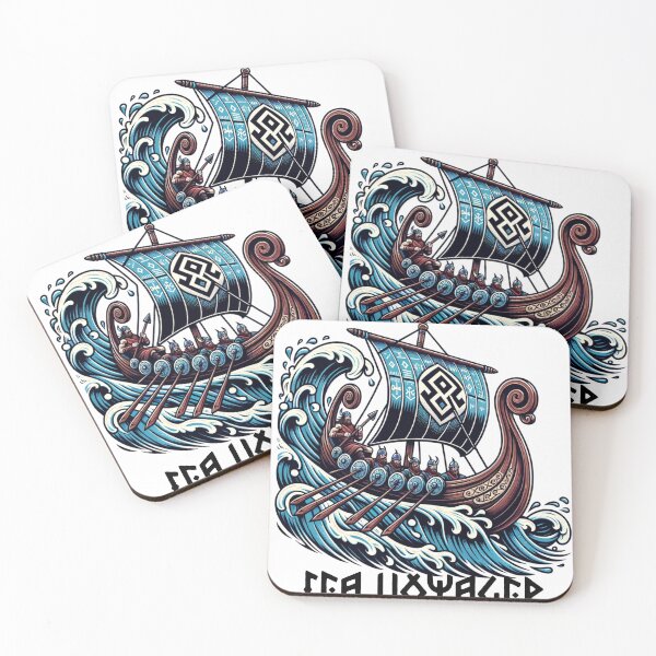 Item preview, Drakkar Riding the Waves designed and sold by Belarte.shop.
