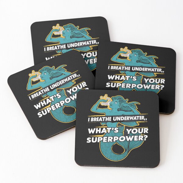 Item preview, I Breathe Underwater. What's Your Super Power?, Funny Diver designed and sold by JustCrafted.