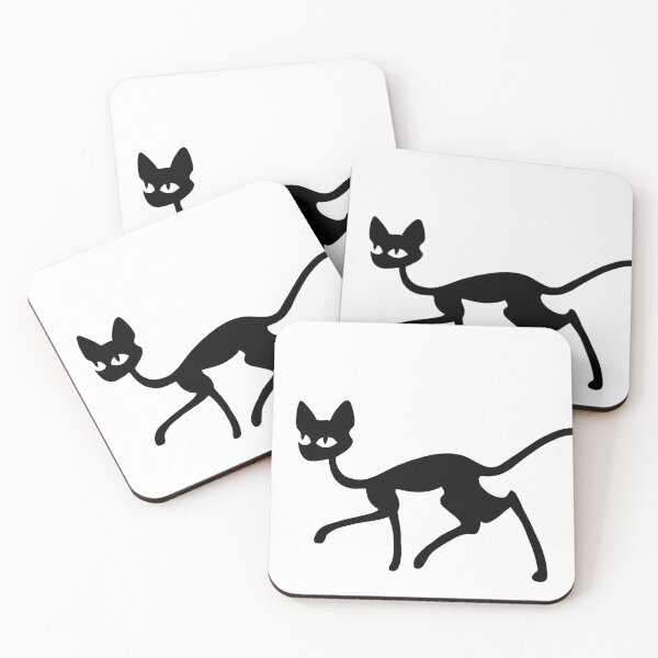 Item preview, Creepy Black Cat Silhouettes designed and sold by Carleah Unique.