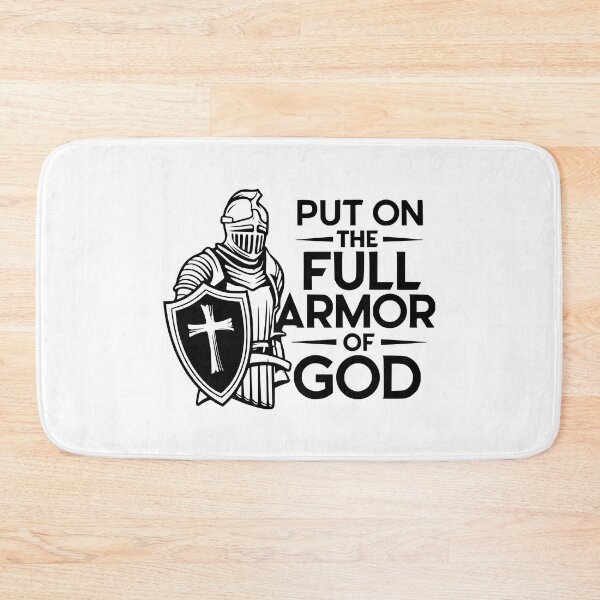 Item preview, Put On The Full Armor Of God. Black And White Knight Faith Men designed and sold by PMCreative.