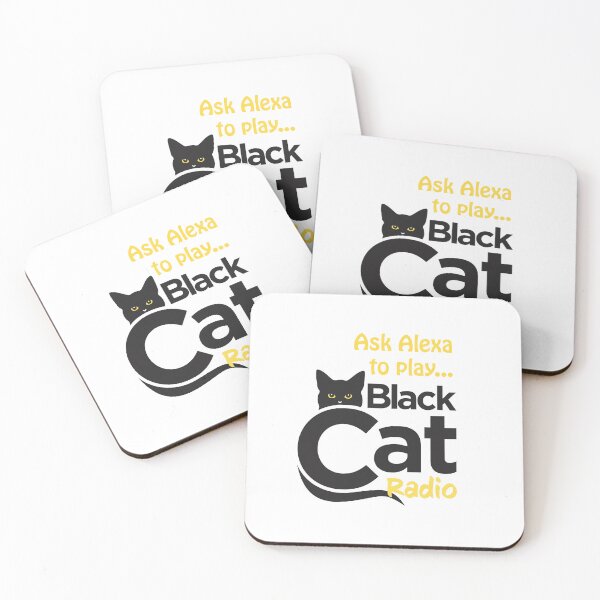 Item preview, Ask Alexa to play Black Cat Radio Collection designed and sold by blackcatradio.