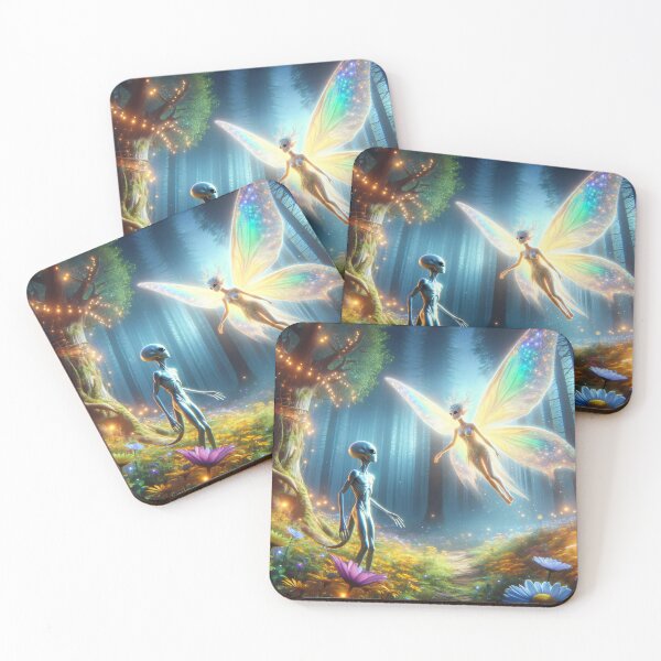Item preview, Whispers of Light - Alien and Fairy's Forest Dance designed and sold by leyfinder.