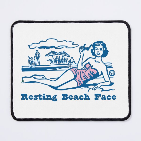 Item preview, RESTING BEACH FACE designed and sold by TODD GOLDMAN.