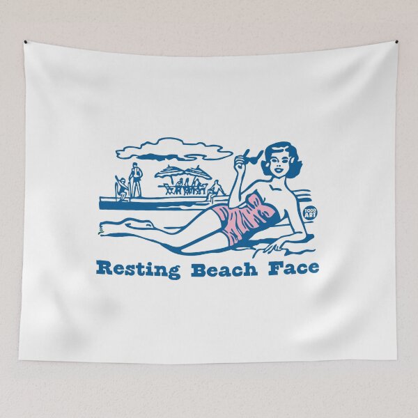 Item preview, RESTING BEACH FACE designed and sold by TODD GOLDMAN.