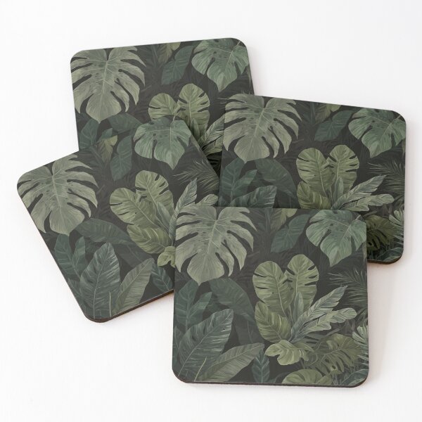 Item preview, Green Jungle Leaves Pattern designed and sold by digoarpi.