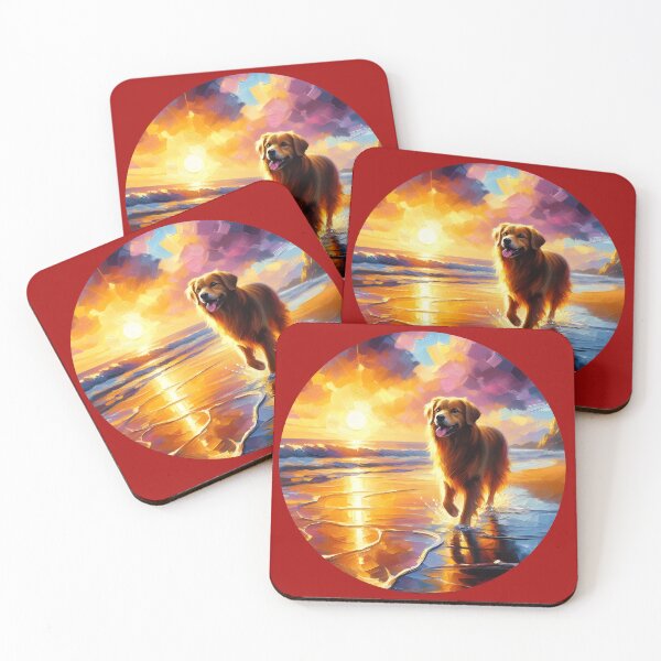 Item preview, DOG WALKING ON THE BEACH  designed and sold by Starwebd.
