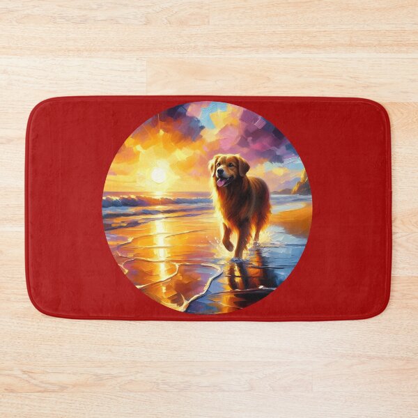 Item preview, DOG WALKING ON THE BEACH  designed and sold by Starwebd.