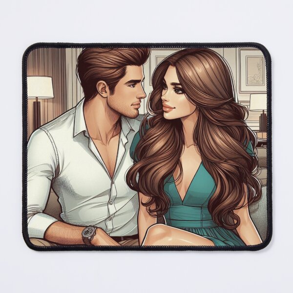 Item preview, Grayson and Briala - Character Artwork - Couple - Date Night designed and sold by AmberRoseWrites.