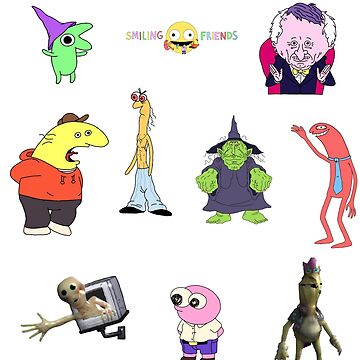 Artwork thumbnail, Smiling Friend Bundle Sticker by DJava-ArtO