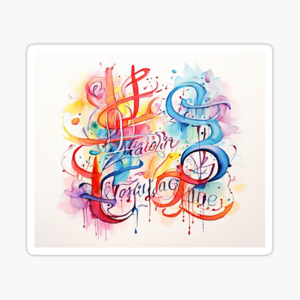 Vista previa del artículo con la obra «Calligraphie artistique», diseñado y vendido por Collection de trésors .