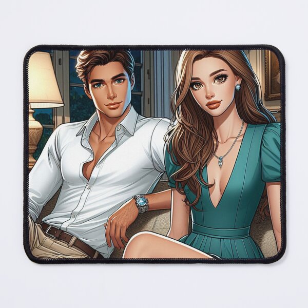 Item preview, Grayson and Briala - Character Artwork - Couple - Date Night designed and sold by AmberRoseWrites.