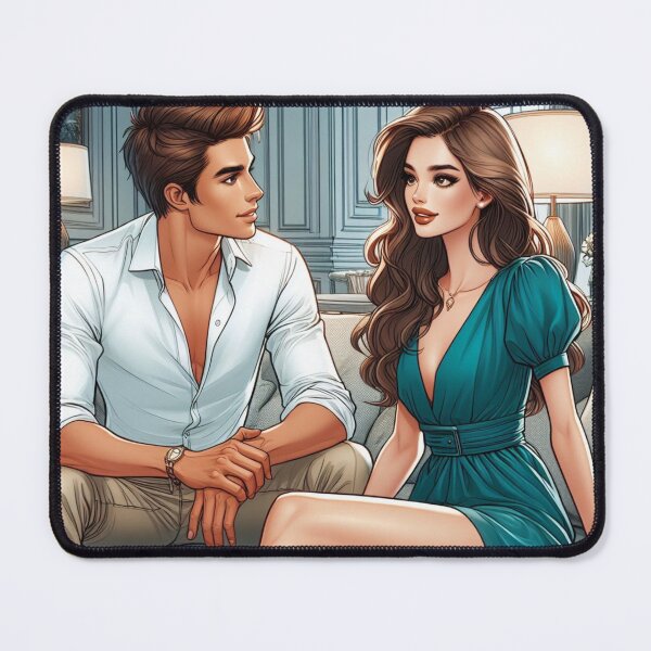 Item preview, Grayson and Briala - Character Artwork - Couple - Date Night designed and sold by AmberRoseWrites.