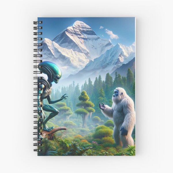 Item preview, Alien and Yeti Mountain Encounter - Beyond Myths  designed and sold by leyfinder.