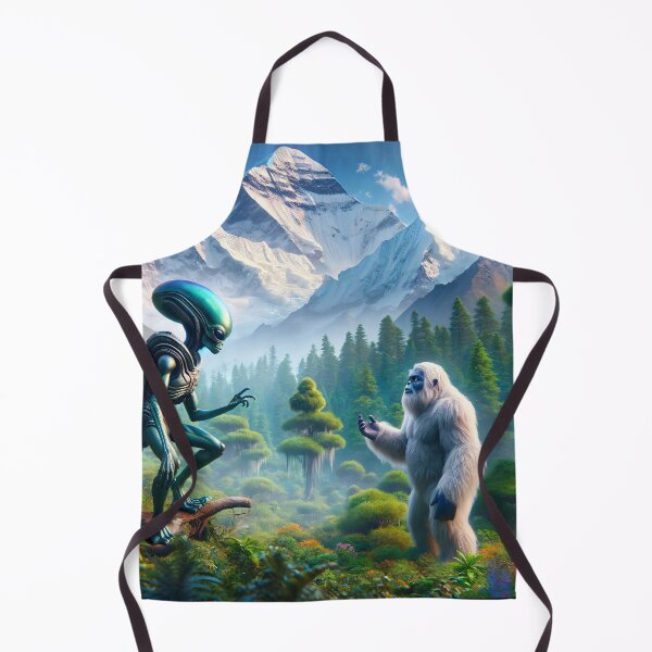 Item preview, Alien and Yeti Mountain Encounter - Beyond Myths  designed and sold by leyfinder.