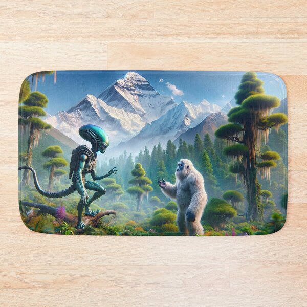Item preview, Alien and Yeti Mountain Encounter - Beyond Myths  designed and sold by leyfinder.