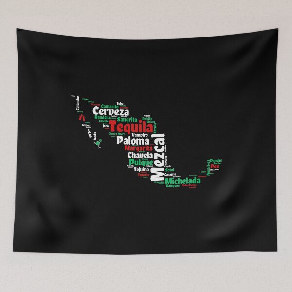 Item preview, Cinco de Mayo Mexican Drinks Mexico Map for Cholos y Cholas designed and sold by elvisg03.
