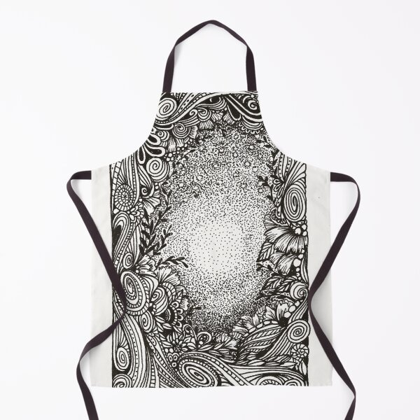 Item preview, Night sky with floral vines ink drawing designed and sold by Liz-Ivey.