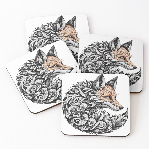 Item preview, Elegance in Patterns: The Artistic Fox designed and sold by NaturaVestir.