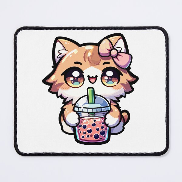 Item preview, Funny Cat Bubble Tea Anime Kawaii Neko Milktea designed and sold by Artistoos.