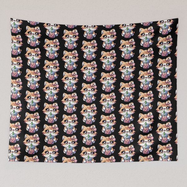 Item preview, Funny Cat Bubble Tea Anime Kawaii Neko Milktea designed and sold by Artistoos.