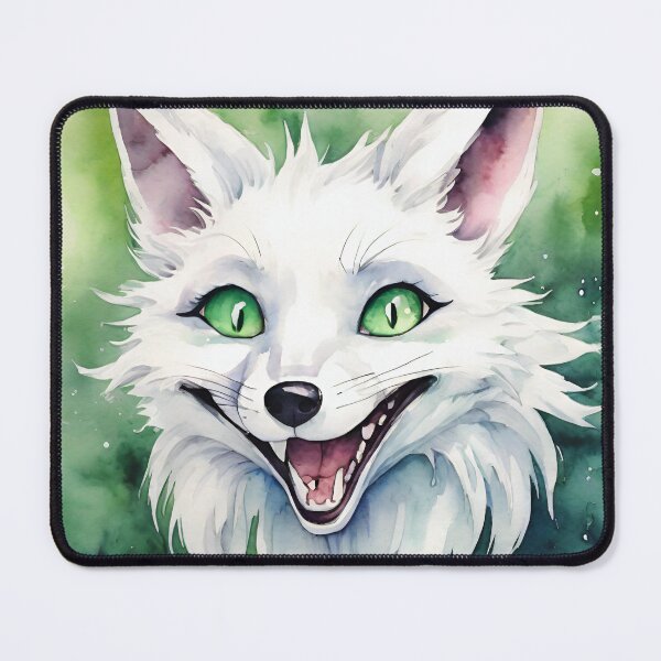 Item preview, White fox art designed and sold by whatthefoxsays.