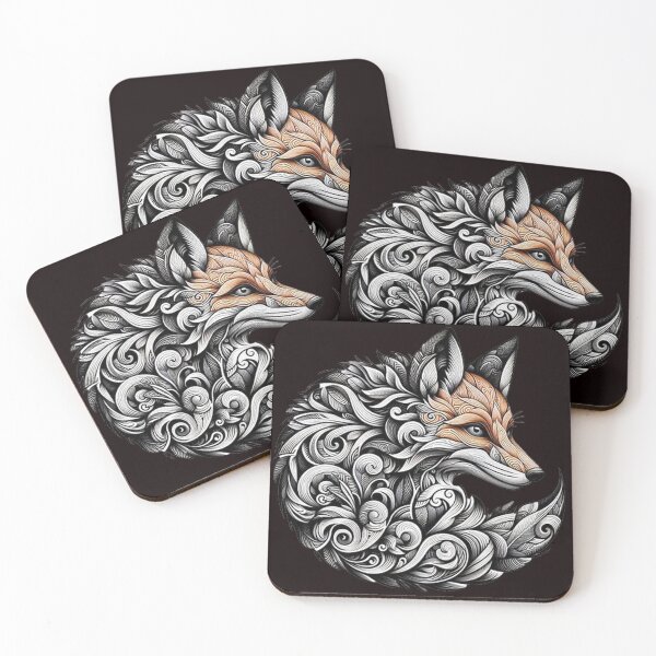 Item preview, Copy of Elegance in Patterns: The Artistic Fox designed and sold by NaturaVestir.