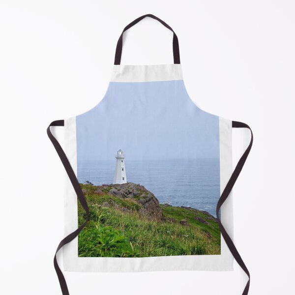 Item preview, Enchanting white lighthouse above the foggy Atlantic Ocean designed and sold by ClarissaFlora.