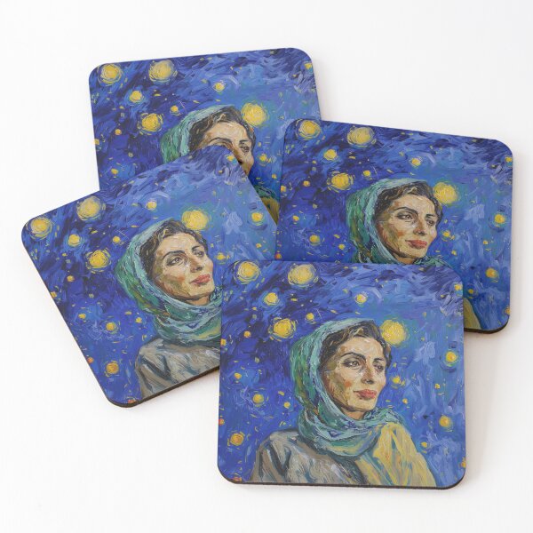 Item preview, Benazir Bhutto | Painting in the style of Vincent van Gogh designed and sold by ComicsFactory.