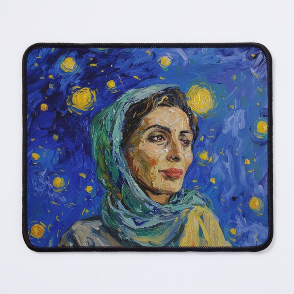 Item preview, Benazir Bhutto | Painting in the style of Vincent van Gogh designed and sold by ComicsFactory.