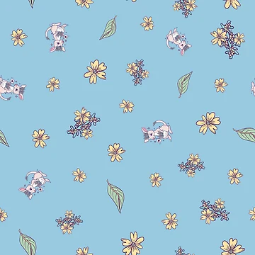 Artwork thumbnail, Rue Roo Adventure - Exciting Kangaroo Rue Pattern by SPIRIMAL