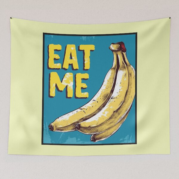 Item preview, Eat Me Bananas Fun Diner Poster designed and sold by SplendidThings.