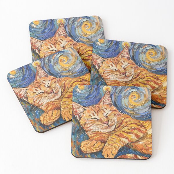 Item preview, Bengal cat | Painting in the style of Vincent van Gogh designed and sold by ComicsFactory.