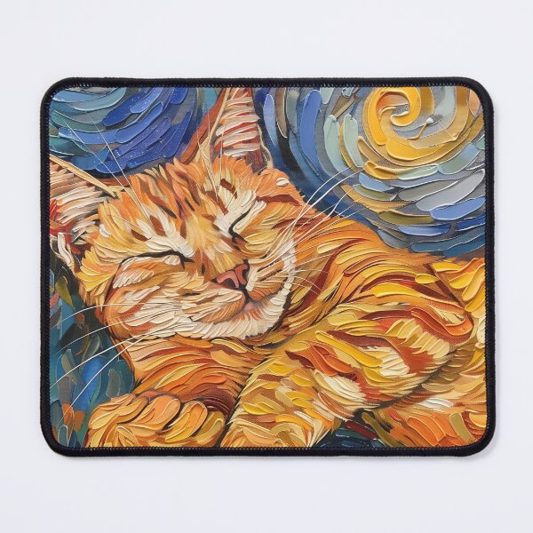 Item preview, Bengal cat | Painting in the style of Vincent van Gogh designed and sold by ComicsFactory.