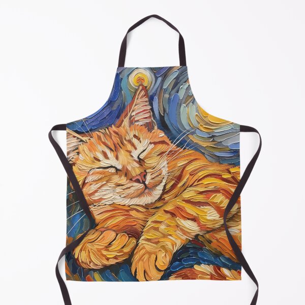 Item preview, Bengal cat | Painting in the style of Vincent van Gogh designed and sold by ComicsFactory.