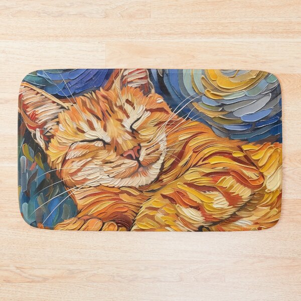 Item preview, Bengal cat | Painting in the style of Vincent van Gogh designed and sold by ComicsFactory.