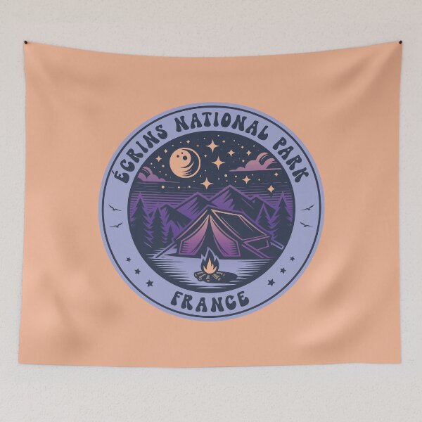 Item preview, Ecrins National Park France Camping Design designed and sold by CynthiaGraphics.