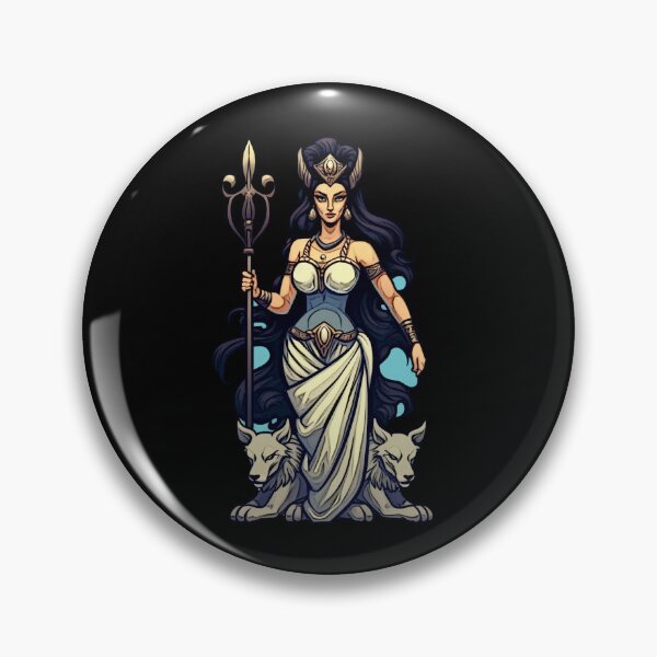 Item preview, Hecate Greek Goddess Arcade Fighter Character Sticker designed and sold by DorkDome.