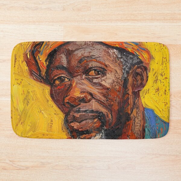 Item preview, Beninese man | Painting in the style of Vincent van Gogh designed and sold by ComicsFactory.