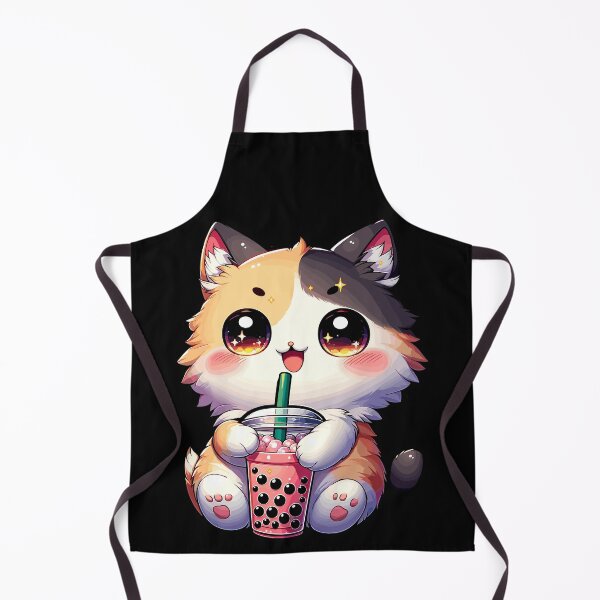 Item preview, Kitten Tea Bubble Tea Anime Kawaii Neko Milk tea designed and sold by Artistoos.