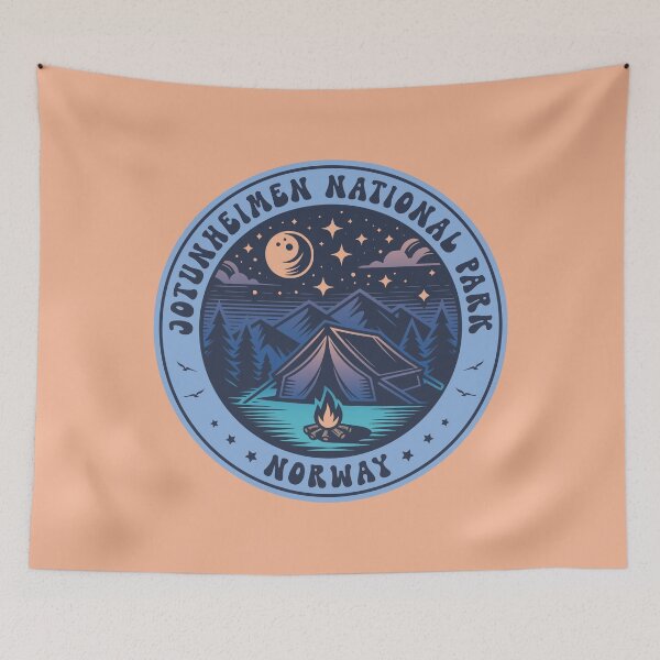 Item preview, Jotunheimen National Park Norway Camping Design designed and sold by CynthiaGraphics.