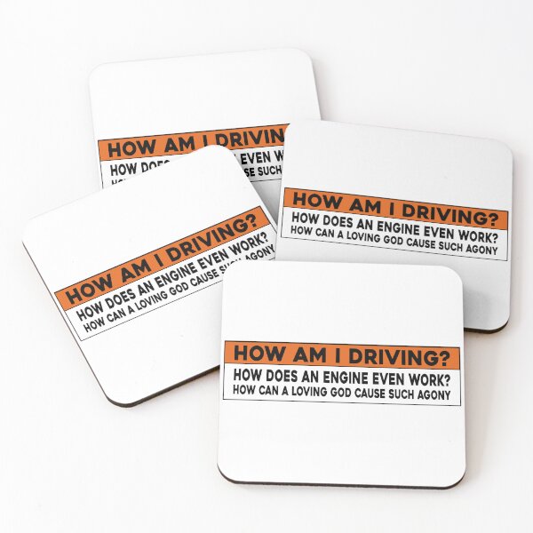 Item preview,  How Am I Driving, Funny Car Bumper designed and sold by BUMPER-STICKERS.