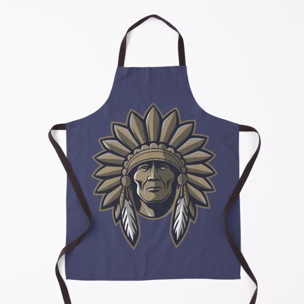 Item preview, Native American chief wearing a headdress with gold accents. designed and sold by 123ks.