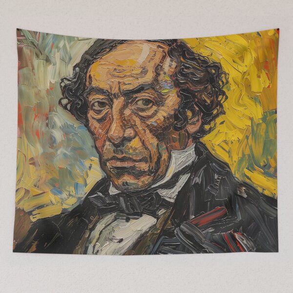 Item preview, Benjamin Disraeli | Painting in the style of Vincent van Gogh designed and sold by ComicsFactory.