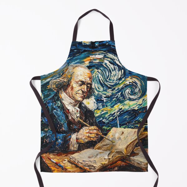 Item preview, Benjamin Franklin | Painting in the style of Vincent van Gogh designed and sold by ComicsFactory.