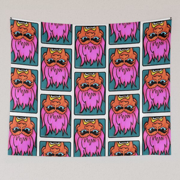 Item preview, ANGRY POP ART FACE ILLUSTRATION  designed and sold by longlivcurio.