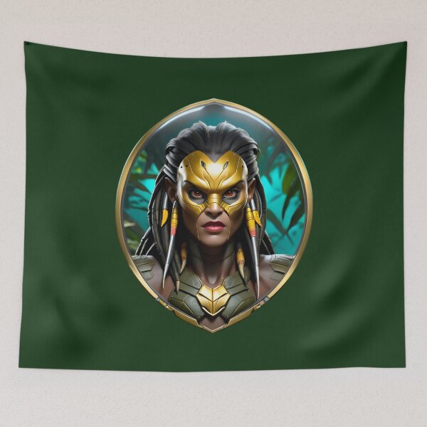 Item preview, Cool Alien Jungle Predator Warrior designed and sold by TheArtOfPat.