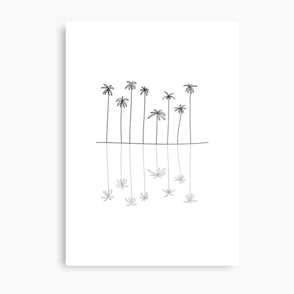 Palm Reflection Metal Print