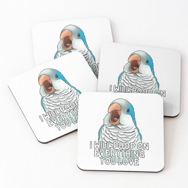 Item preview, I Will Poop On Everything You Love Blue Quaker designed and sold by LittleBeaksArt.