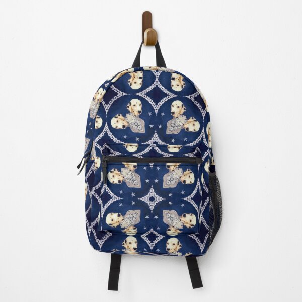 Item preview, Navy Blue Dalmation Dog Kaleidoscope Pattern - Roundels designed and sold by Nikki Fortuin Arts & Crafts.