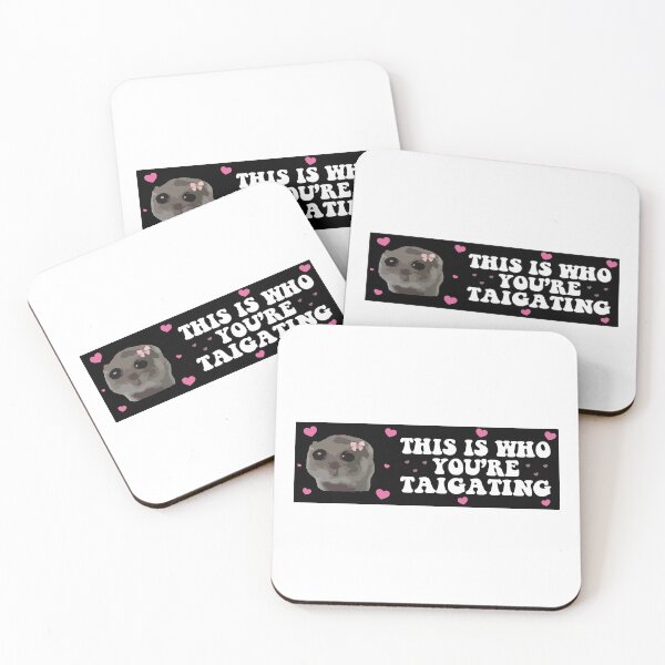 Item preview, this is who you are tailgating at sad hamster bumper designed and sold by BUMPER-STICKERS.